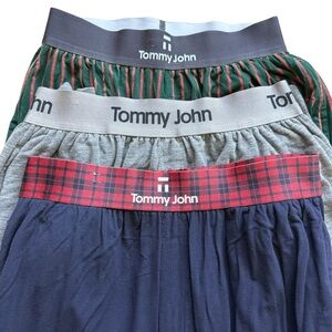 Tommy John Men's Second Skin Lounge Set of 3 Size S Multicolor Plaid & Solid